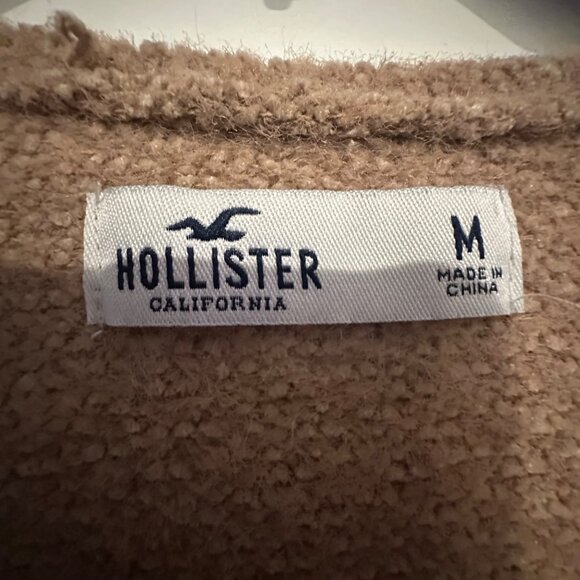 Hollister Womens Brown Knit Tie-Front Cardigan Sweater Size M - Picture 3 of 10